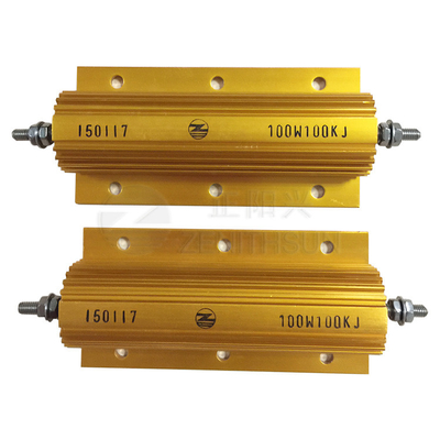Điện trở công suất cao 100W Dây bọc kim loại Vết thương Phanh động