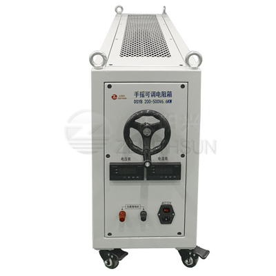 Ngân hàng điện trở trượt có thể thay đổi 10kW 50 Ohm với bánh xe tay