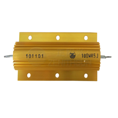 Điện trở công suất cao 100W Dây bọc kim loại Vết thương Phanh động